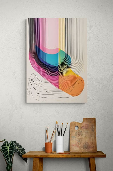 Da Vinci Abstract Wall art - Canvas - 30x45 cm / 12x18″ - Slim