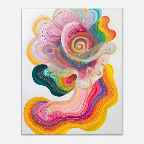 Da Vinci Abstract Wall art - Brushed Aluminum Print - 50x75 cm / 20x30″ - 