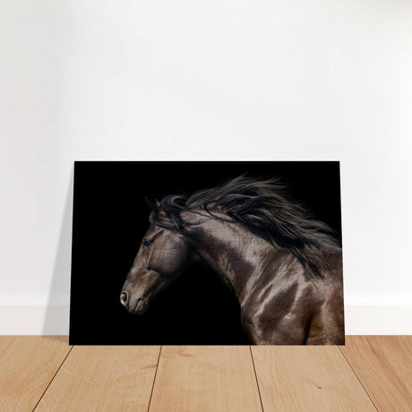 Da Vinci Animal Kingdom Art Wall art print | Brown horse - Brushed Aluminum Print - 40x60 cm / 16x24″ - 