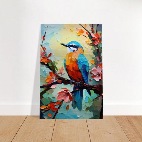 Da Vinci Animal Kingdom Art Wall art print | Kingfisher - Brushed Aluminum Print - 40x60 cm / 16x24″ - 
