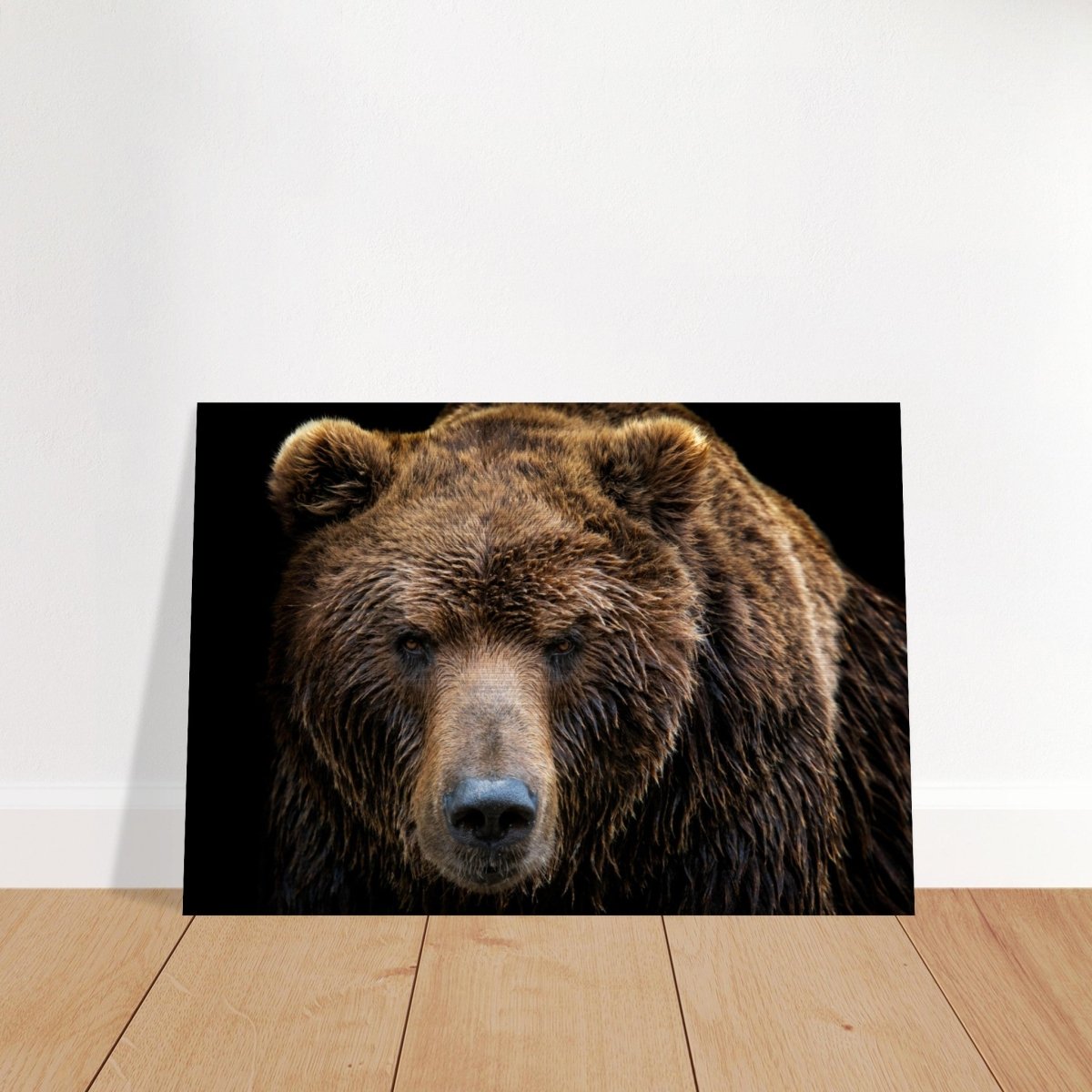 Da Vinci Animal Kingdom Wall art print | Brown bear - Brushed Aluminum Print - 70x100 cm / 28x40″ - 