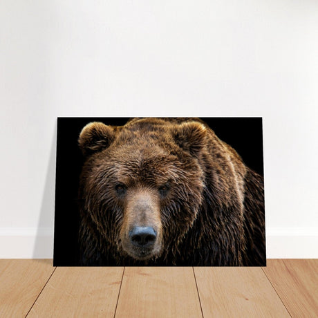Da Vinci Animal Kingdom Wall art print | Brown bear - Brushed Aluminum Print - 70x100 cm / 28x40″ - 
