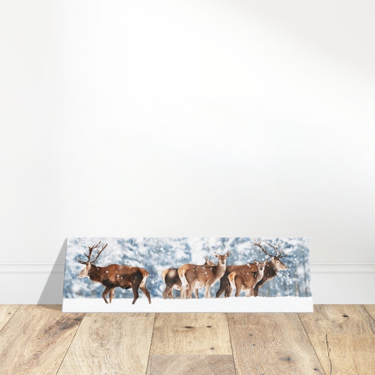 Da Vinci Animal Kingdom Wall art print collection | Deer | Canvas print - 30x90 cm / 12x36″ - Thick - 