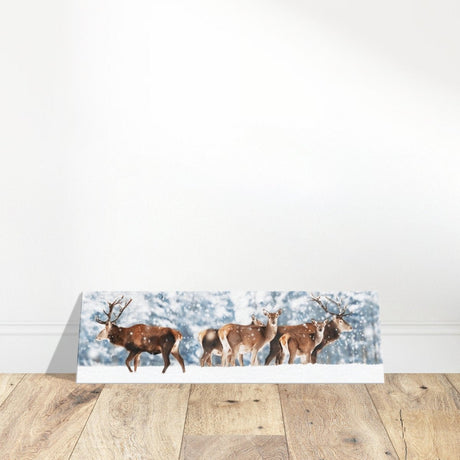 Da Vinci Animal Kingdom Wall art print collection | Deer | Canvas print - 30x90 cm / 12x36″ - Thick - 
