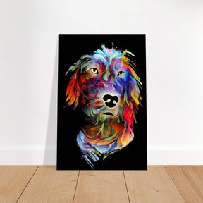 Da Vinci Animal Kingdom Wall art print collection | Dog painting print | Contemporary Art - Brushed Aluminum Print - 60x90 cm / 24x36″ - 
