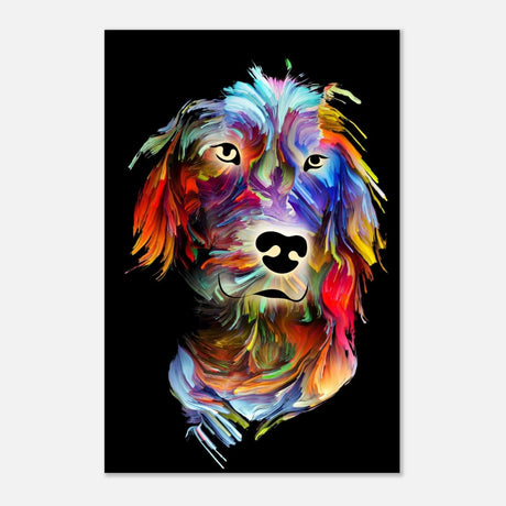 Da Vinci Animal Kingdom Wall art print collection | Dog painting print | Contemporary Art - Aluminum Print - 60x90 cm / 24x36″ - 