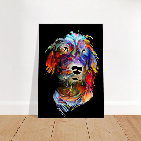 Da Vinci Animal Kingdom Wall art print collection | Dog painting print | Contemporary Art - Brushed Aluminum Print - 70x100 cm / 28x40″ - 