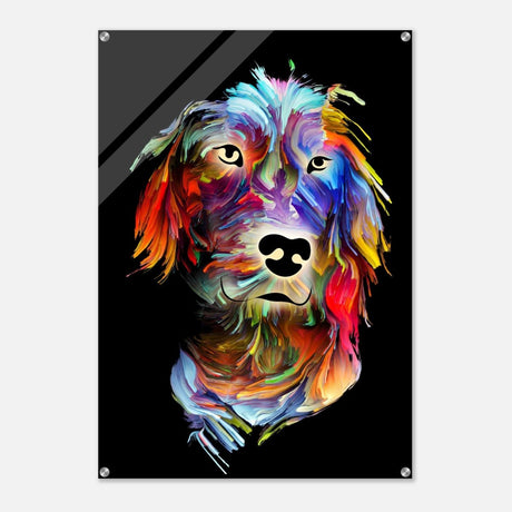 Da Vinci Animal Kingdom Wall art print collection | Dog painting print | Contemporary Art - Acrylic Print - 70x100 cm / 28x40″ - 