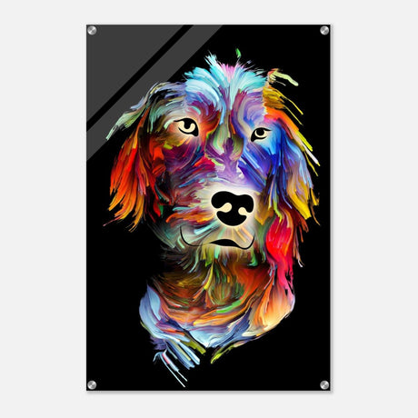 Da Vinci Animal Kingdom Wall art print collection | Dog painting print | Contemporary Art - Acrylic Print - 60x90 cm / 24x36″ - 