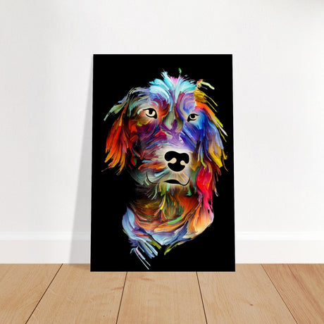 Da Vinci Animal Kingdom Wall art print collection | Dog painting print | Contemporary Art - Brushed Aluminum Print - 30x45 cm / 12x18″ - 