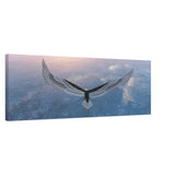 Da Vinci Animal Kingdom Wall art print collection | Eagle | Canvas print - 30x90 cm / 12x36″ - Slim - 