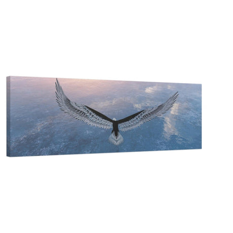 Da Vinci Animal Kingdom Wall art print collection | Eagle | Canvas print - 30x100 cm / 12x40″ - Slim - 