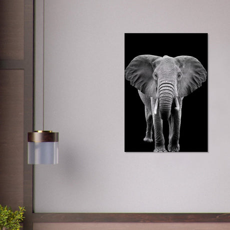 Da Vinci Animal Kingdom Wall art print collection | Elephant - Brushed Aluminum Print - 70x100 cm / 28x40″ - 