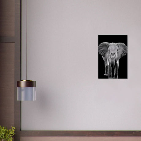 Da Vinci Animal Kingdom Wall art print collection | Elephant - Brushed Aluminum Print - 40x60 cm / 16x24″ - 