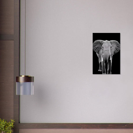 Da Vinci Animal Kingdom Wall art print collection | Elephant - Brushed Aluminum Print - 40x60 cm / 16x24″ - 