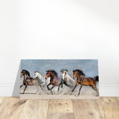 Da Vinci Animal Kingdom Wall art print collection | horses | Canvas print - Thick - 30x60 cm / 12x24″ - 