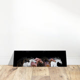 Da Vinci Animal Kingdom Wall art print collection | horses | Canvas print - 30x90 cm / 12x36″ - Slim - 