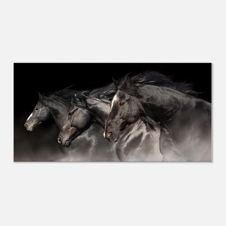 Da Vinci Animal Kingdom Wall art print collection | horses | Canvas print - Slim - 30x60 cm / 12x24″ - 