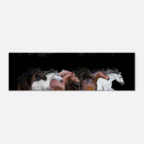 Da Vinci Animal Kingdom Wall art print collection | horses | Canvas print - 30x90 cm / 12x36″ - Slim - 
