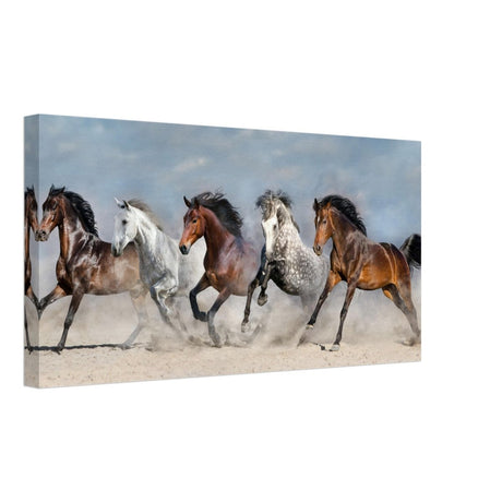Da Vinci Animal Kingdom Wall art print collection | horses | Canvas print - Thick - 30x60 cm / 12x24″ - 