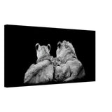 Da Vinci Animal Kingdom Wall art print collection | Lion Family | Canvas print - Thick - 40x80 cm / 16x32″ - 