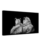 Da Vinci Animal Kingdom Wall art print collection | Lion Family | Canvas print - Thick - 30x60 cm / 12x24″ - 