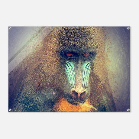 Da Vinci Animal Kingdom Wall art print collection | Wildlife | Mandrill - Acrylic Print - 70x100 cm / 28x40″ - 