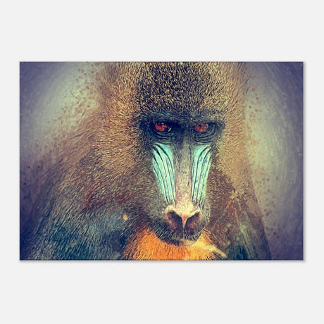 Da Vinci Animal Kingdom Wall art print collection | Wildlife | Mandrill - Aluminum Print - 70x100 cm / 28x40″ - 
