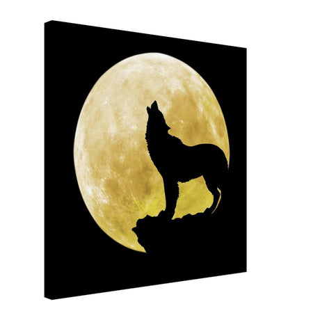 Da Vinci Animal Kingdom Wall art print collection | Wolf - Canvas - 50x50 cm / 20x20″ - Slim