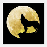 Da Vinci Animal Kingdom Wall art print collection | Wolf - Aluminum Print - 60x60 cm / 24x24″ - 