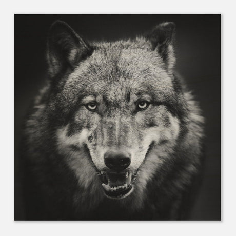Da Vinci Animal Kingdom Wall art print collection | Wolf - Wood Prints - 60x60 cm / 24x24″ - 10 mm