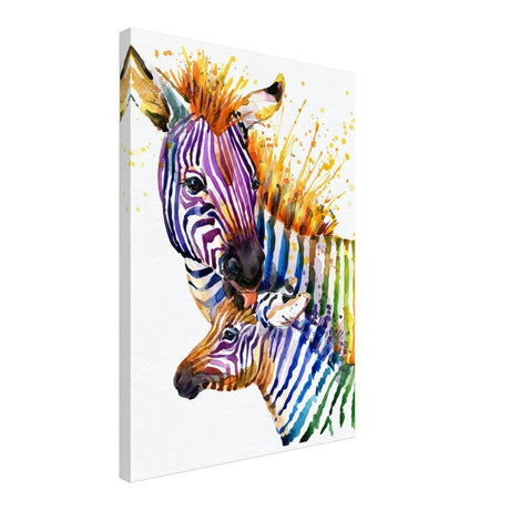 Da Vinci Animal Kingdom Wall art print collection | Zebra | Contemporary art print - Canvas - 50x70 cm / 20x28″ - Thick