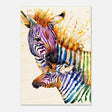 Da Vinci Animal Kingdom Wall art print collection | Zebra | Contemporary art print - Wood Prints - 50x70 cm / 20x28″ - 20 mm