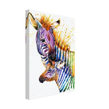 Da Vinci Animal Kingdom Wall art print collection | Zebra | Contemporary art print - Canvas - 30x40 cm / 12x16″ - Thick