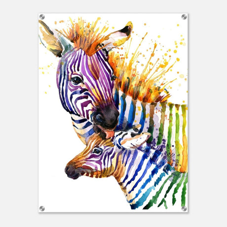 Da Vinci Animal Kingdom Wall art print collection | Zebra | Contemporary art print - Acrylic Print - 60x80 cm / 24x32″ - 