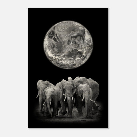 Da Vinci Animal Kingdom Wall art print | Elephant - Wood Prints - 30x45 cm / 12x18″ - 10 mm