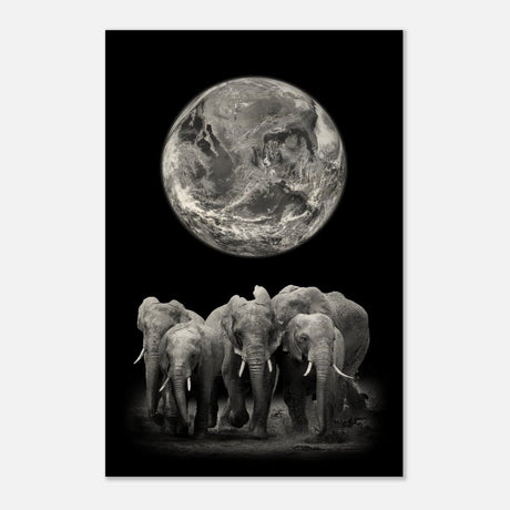 Da Vinci Animal Kingdom Wall art print | Elephant - Wood Prints - 40x60 cm / 16x24″ - 20 mm