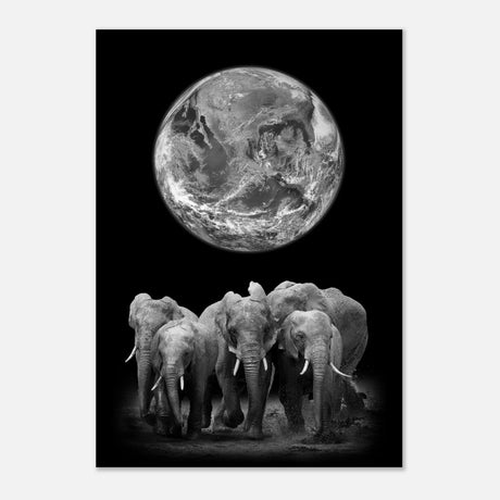 Da Vinci Animal Kingdom Wall art print | Elephant - Aluminum Print - 70x100 cm / 28x40″ - 