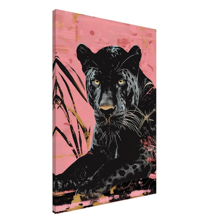 Da Vinci Animal Kingdom Wall art print | Wildlife | black leopard | black panther - Canvas - 70x100 cm / 28x40″ - Thick