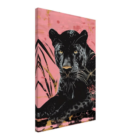 Da Vinci Animal Kingdom Wall art print | Wildlife | black leopard | black panther - Canvas - 40x60 cm / 16x24″ - Slim