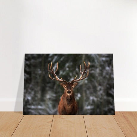 Da Vinci Animal Kingdom Wall art print | Wildlife | Deer - Brushed Aluminum Print - 30x45 cm / 12x18″ - 