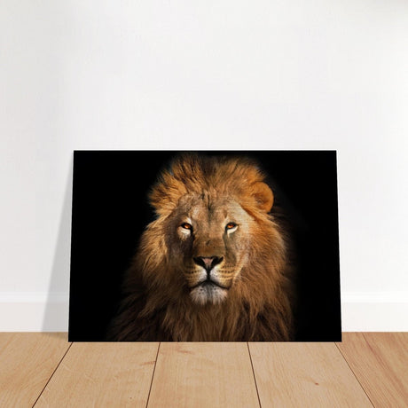Da Vinci Animal Kingdom Wall art print | Wildlife | Lion | - Brushed Aluminum Print - 70x100 cm / 28x40″ - 