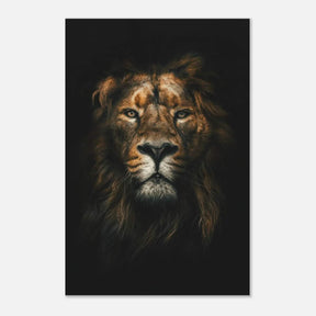 Da Vinci Animal Kingdom Wall art print | Wildlife | Lion - Wood Prints - 50x75 cm / 20x30″ - 10 mm