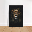 Da Vinci Animal Kingdom Wall art print | Wildlife | Lion - Brushed Aluminum Print - 60x90 cm / 24x36″ - 