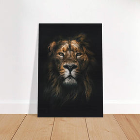 Da Vinci Animal Kingdom Wall art print | Wildlife | Lion - Brushed Aluminum Print - 70x100 cm / 28x40″ - 