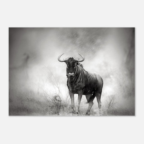 Da Vinci Animal Kingdom Wall art print | Wildlife | Wildebeest - Aluminum Print - 70x100 cm / 28x40″ - 