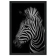 Da Vinci Animal Kingdom Wall art print | Zebra - Framed Canvas - 50x75 cm / 20x30″ - Black frame