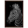 Da Vinci Animal Kingdom Wall art print | Zebra - Framed Canvas - 50x75 cm / 20x30″ - Dark wood frame