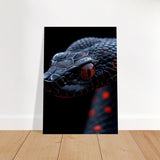 Da Vinci Animal Kingdom Wall art | Wildlife | Black Mamba | snake - Brushed Aluminum Print - 70x100 cm / 28x40″ - 