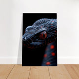 Da Vinci Animal Kingdom Wall art | Wildlife | Black Mamba | snake - Brushed Aluminum Print - 40x60 cm / 16x24″ - 
